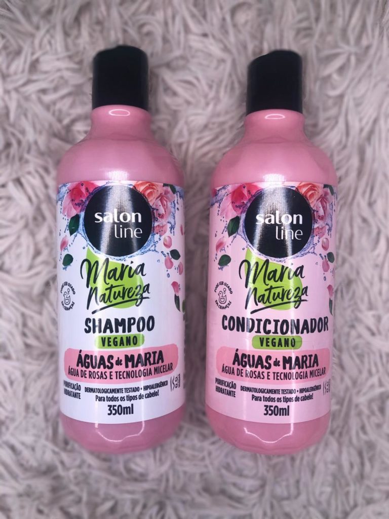 Shampoo e Condicionador, linha Maria Natureza da Salon Line.